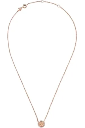 Tory Burch Akcesoria, Kobieta, Żółty, ONE SIZE, Elegancki Okrągły Wisiorek