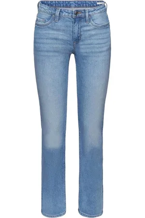 ESPRIT Jeansy, Kobieta, Niebieski, W29 L30, Klasyczne jeansy damskie w jednolitym kolorze