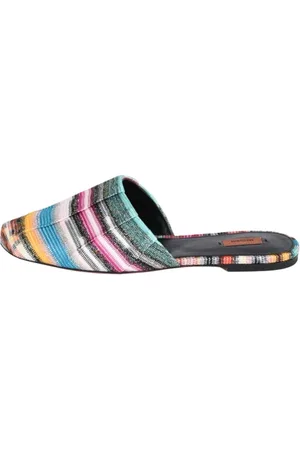 Missoni Buty, Kobieta, Wielobarwność, 39 EU, Skóra, Mokasyny z tkaniny Zig Zag Styl Zoe