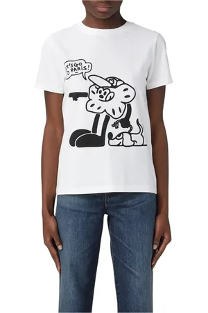 Kenzo Koszulki, Kobieta, Biały, XS, Kwiatowy T-shirt Graficzny