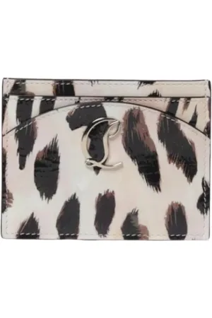 Christian Louboutin Akcesoria, Kobieta, Wielobarwność, ONE SIZE, Kolorowy Portfel z nadrukiem leoparda