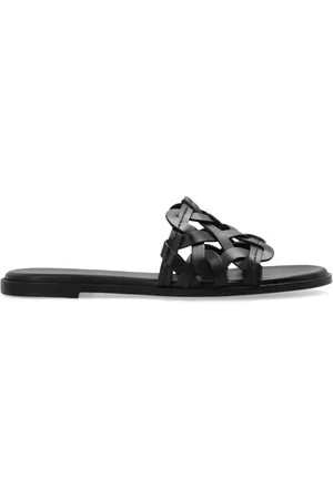 Gianvito Rossi Buty, Kobieta, Czarny, 40 1/2 EU, Skórzane klapki `Amalfi`