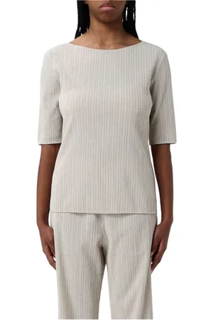 Max Mara Swetry, Kobieta, Beżowy, L, Zielony Sweter Krótkie Rękawy