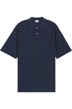 Maison Kitsuné Koszulki, Mężczyzna, Niebieski, M, Bawełna, Koszulka Polo