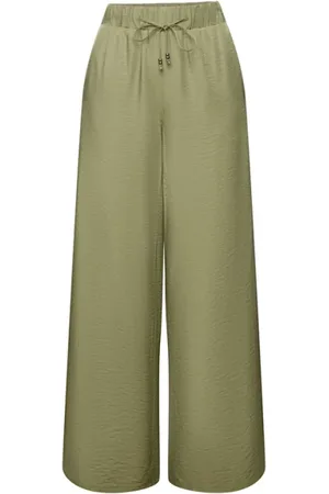ESPRIT Spodnie, Kobieta, Zielony, 2XL, Khaki Chino dla kobiet