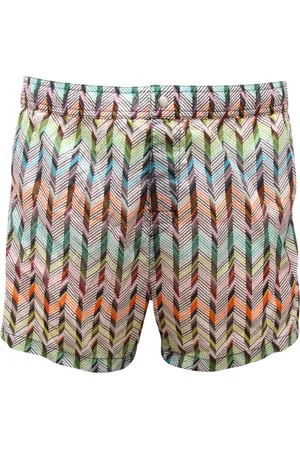 Missoni Stroje kąpielowe, Mężczyzna, Wielobarwność, S, Len, Couture Beachwear Short Length Black