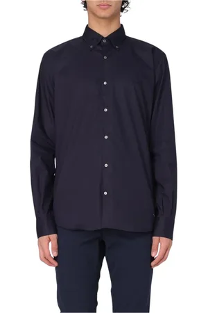 BROOKSFIELD Koszule, Mężczyzna, Niebieski, 2XL, Klasyczna Biała Koszula Bawełniana