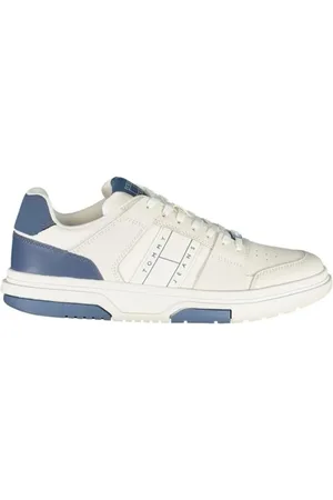 Tommy Hilfiger Buty, Mężczyzna, Biały, 40 EU, Białe Sneakersy z Poliestru dla Mężczyzn