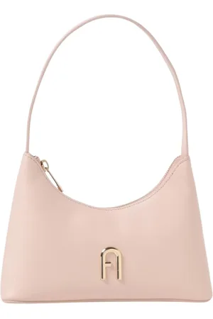 Furla Torebki, Kobieta, Różowy, ONE SIZE, Brązowa Mini Torba na Ramię Zamykanie na Zamek