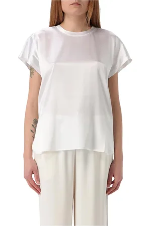 Pinko Bluzki, Kobieta, Biały, 2XS, Elegancka Jedwabna Bluzka