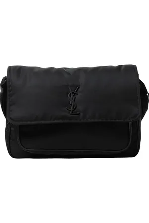Saint Laurent Torebki, Mężczyzna, Czarny, ONE SIZE, Nylon, Pikowana Torba na Ramię
