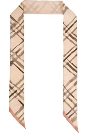 Burberry Akcesoria, unisex, Beżowy, ONE SIZE, Jedwabny Szal