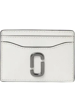 Marc Jacobs Akcesoria, Kobieta, Biały, ONE SIZE, Elegancka Skórzana Portmonetka