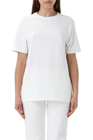 Jil Sander Koszulki, Kobieta, Biały, M, Biała koszulka z krótkim rękawem