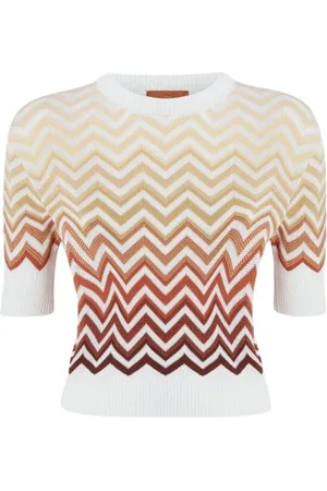 Missoni Koszulki, Kobieta, Wielobarwność, M, Pasujący T-shirt z dżerseju z paskami