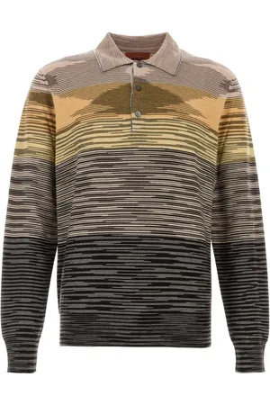Missoni Koszulki, Mężczyzna, Wielobarwność, M, Haftowany wełniany polo