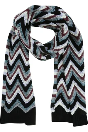 Missoni Akcesoria, Mężczyzna, Wielobarwność, ONE SIZE, Czarno-Czerwony Szal Modny Model