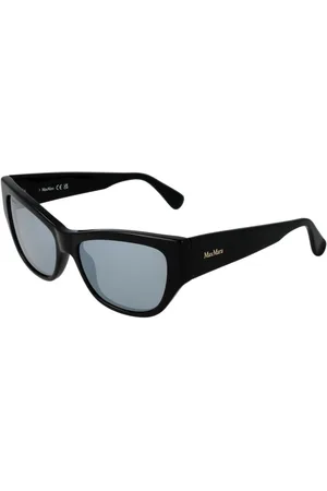 Max Mara Akcesoria, unisex, Czarny, ONE SIZE, Czarne Okulary Przeciwsłoneczne Cat Eye Damskie