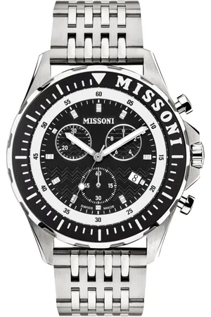Missoni Akcesoria, Mężczyzna, Szary, ONE SIZE, Szwajcarski New Chrono Sportowa Elegancja Zegarek