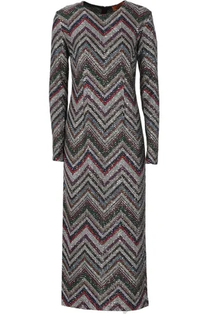 Missoni Sukienki, Kobieta, Wielobarwność, S, Cekiny, Wielokolorowa Sukienka z Cekinami