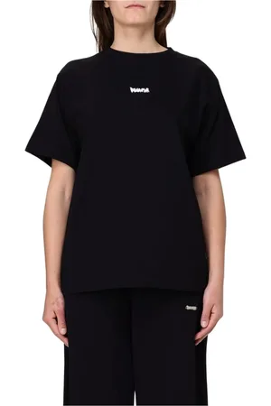 DISCLAIMER Koszulki, Kobieta, Czarny, L, Klasyczny Biały Crew Neck Tee
