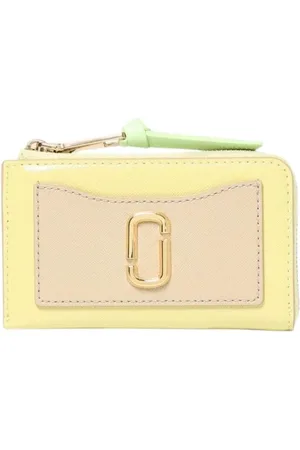 Marc Jacobs Akcesoria, Kobieta, Zielony, ONE SIZE, Kompakt Portfel Zielony Zamek Błyskawiczny