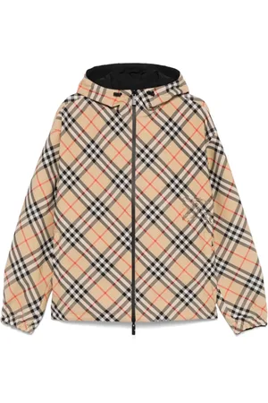 Burberry Kurtki, Mężczyzna, Beżowy, M, Beżowa Kurtka z kapturem na zamek