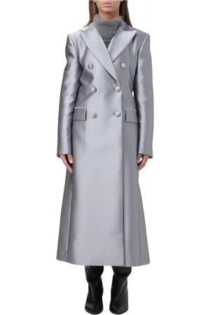 Alberta Ferretti Płaszcze, Kobieta, Szary, S, Srebrna marynarka, Elegancka i stylowa