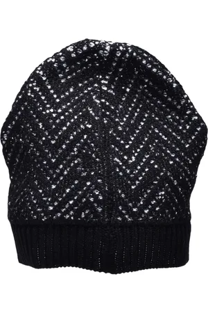 Missoni Akcesoria, Kobieta, Czarny, ONE SIZE, Bawełna, Bawełna Poliamid Poliester Czapka