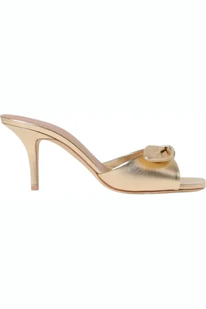 MALONE SOULIERS Buty, Kobieta, Żółty, 36 EU, Złote Sandały na Obcasie dla Kobiet