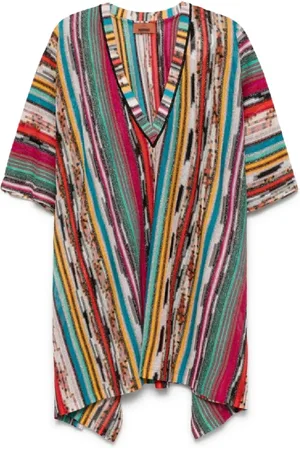 Missoni Sukienki, Kobieta, Wielobarwność, M, Elegancka krótka sukienka z kapturem