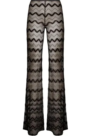 Missoni Spodnie, Kobieta, Czarny, S, Stylowe Spodnie