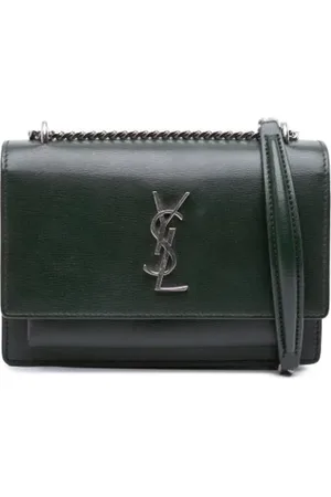 Saint Laurent Pre-owned, Kobieta, Czarny, ONE SIZE, Skóra, Pre-owned skórzane portfele