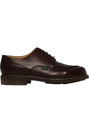 Paraboot Buty, Mężczyzna, brązowy, 43 EU, Klasyczne Brązowe Skórzane Buty Oxford