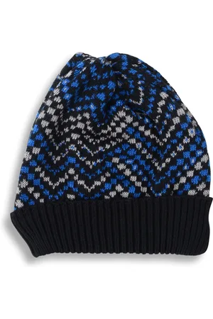 Missoni Akcesoria, Kobieta, Wielobarwność, ONE SIZE, Wielokolorowy wełniano-bawełniany beanie