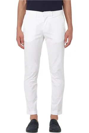 FAY Spodnie, Mężczyzna, Biały, W36, Slim Fit Beige Spodnie Spodnie