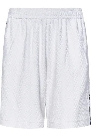 Missoni Szorty, Mężczyzna, Biały, M, Białe Szorty Zigzagowe Terry