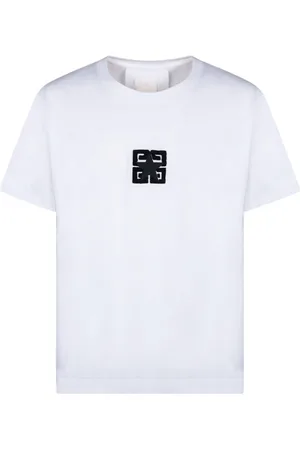 Givenchy Koszulki, Mężczyzna, Biały, M, Klasyczny Biały T-shirt z Ikonicznym Logo