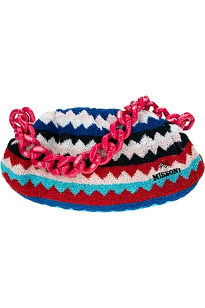 Missoni Torebki, Kobieta, Wielobarwność, ONE SIZE, Kolorowa Kopertówka ze wzorem Zigzag