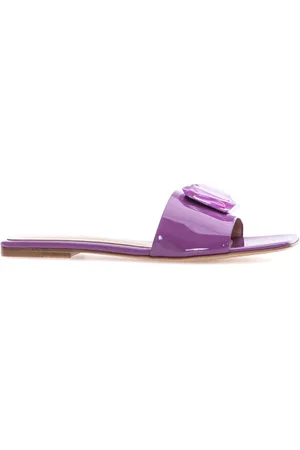 Gianvito Rossi Buty, Kobieta, Fioletowy, 38 EU, Stylowe Sandały Slides