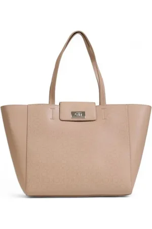 Calvin Klein Torebki, Kobieta, Beżowy, ONE SIZE, Poliester, Beżowa torebka poliestrowa