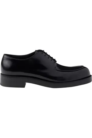Prada Buty, Mężczyzna, Czarny, 43 EU, Klasyczne Buty Brogue z Wingtipem