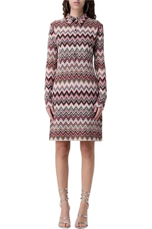 Missoni Sukienki, Kobieta, Wielobarwność, M, Krótka Sukienka dla Kobiet