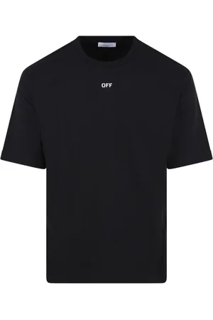 OFF-WHITE Koszulki, Mężczyzna, Czarny, S, Bawełna, Skate Stamp Tee