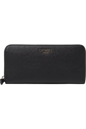 Twin-Set Akcesoria, Kobieta, Czarny, ONE SIZE, Elegancki Czarny Portfel Organizator