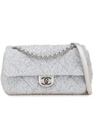CHANEL Pre-owned, Kobieta, Szary, ONE SIZE, Skóra, Pre-owned skórzane torby na ramię