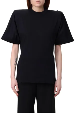 Pinko Koszulki, Kobieta, Czarny, L, Wyrazisty T-shirt z Graficznym Nadrukiem