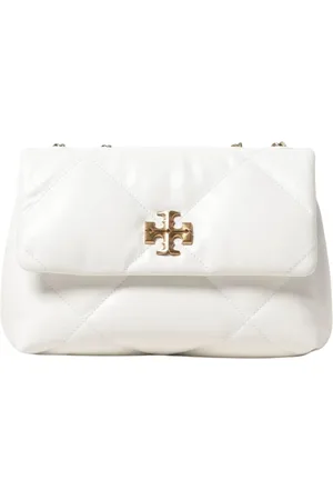 Tory Burch Torebki, Kobieta, Biały, ONE SIZE, Mini Pikowana Torba na Ramię