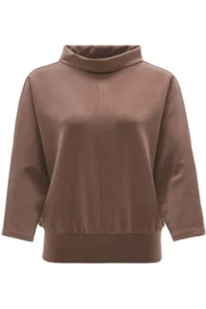 Opus Bluzy, Kobieta, brązowy, M, Klasyczny damski sweter w jednolitym kolorze