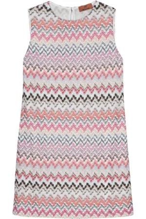 Missoni Sukienki, Kobieta, Wielobarwność, S, Zigzag Wielokolorowa Sukienka